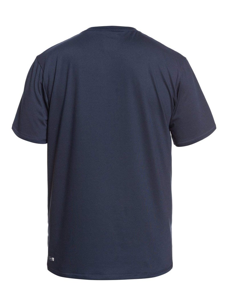 Quiksilver Men's Solid Streak SS Short Sleeve Rashguard SURF Shirt Swimwear, Blue, XXL - Image 3